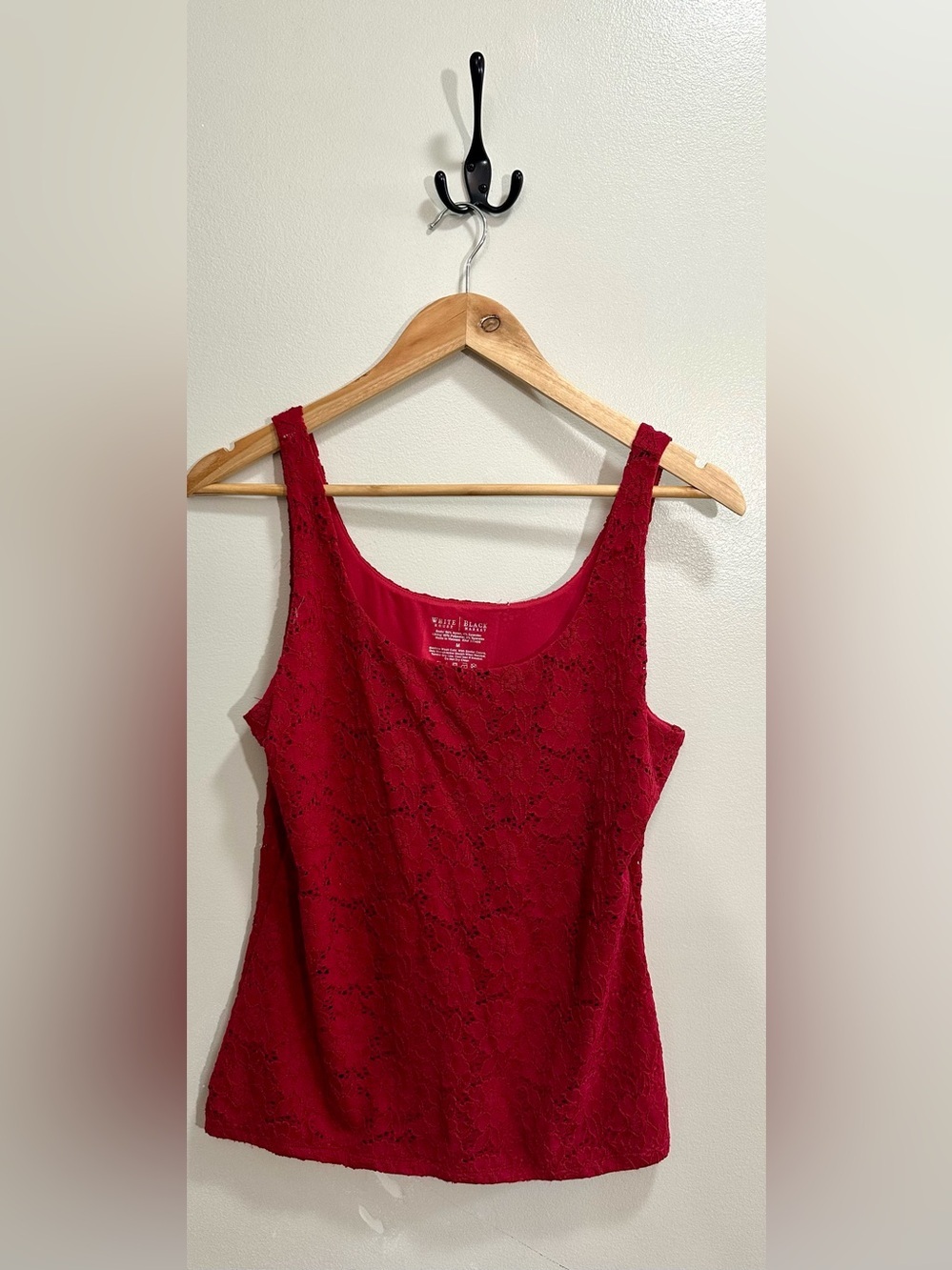 White House Black Market Lace Overlay Tank Bundle Size M